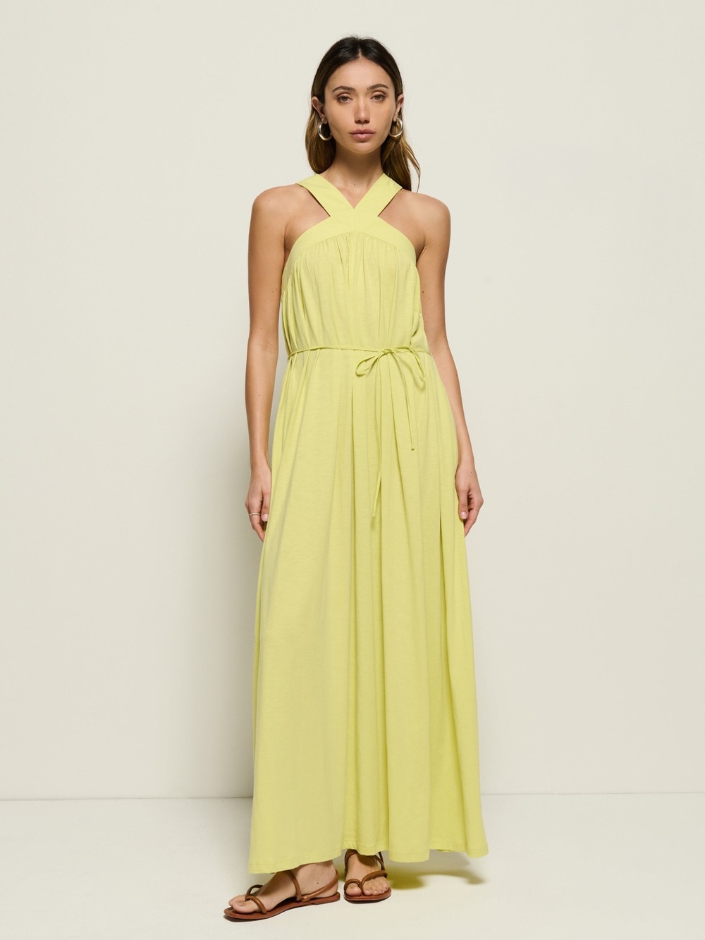 Nation LTD Lemon Halter Maxi Dress